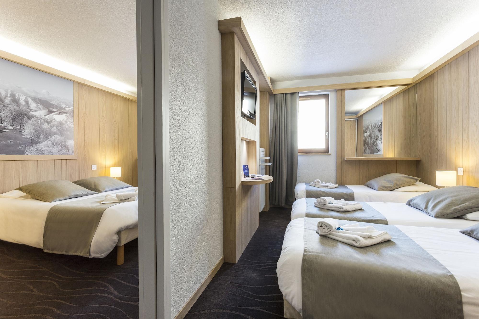Hotel Club Mmv Les Bergers **** Alpe d'Huez Bagian luar foto