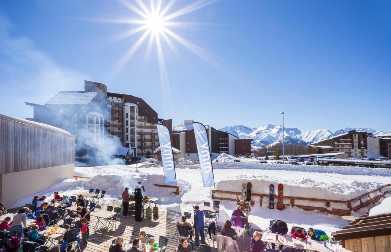 Hotel Club Mmv Les Bergers **** Alpe d'Huez Bagian luar foto
